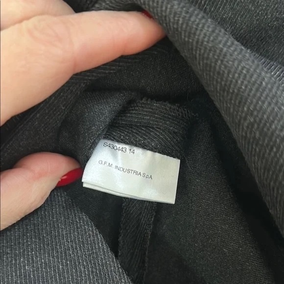 Black Knee-Length Hache Wool Pencil Skirt sz S - Picture 6 of 8